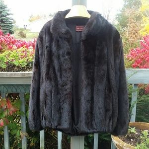 Black Mint Fur Jacket
